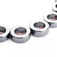 thumbnail image 3 of U8MO 16" Strd Non-magnetic Hematite Stone Beads Donut Loose Bead Frame Black 12x4mm, 3 of 3