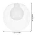 thumbnail image 2 of OUNONA Modern Globe Glass Lamp Shade For Pendant Lights Clear 12cm Glass Lampshade For Home And Office Replacement Glass Lamp Shade For Ceiling Light Fixtures, 2 of 8
