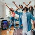 thumbnail image 4 of Naxa Electronics NDS-1538 Portable 15-inch Bluetooth Blaze Party Speaker with Full Glow Disco Lights, 2.5 Hours Play Time, Microphone, FM Tuner, USB Port, MicroSD Card Slot, and 3.5mm Input, Black, 4 of 4