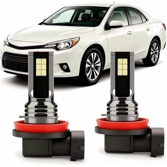 soukeo Super Bright 6000K White Light Bulbs for Toyota Corolla 2009-2019, 80,000-Hour Lifespan, Fog Light Bulbs, LED Bulbs Lights – 2-Pack
