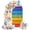 Blue, Yellow, Red, variant on Wedding Arch Cover 6 FT, Colorful Wood Plank Stretch Chiara Backdrop Cover for Round Top Arch Stand, Farmhouse Rainbow Stripes Abstract Reusable Party Decoration for Wedding Baby Shower Birthday