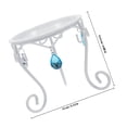 thumbnail image 2 of CRAFTHROU Metal Flower Stand Globe Holder Stand Iron Stable Support 1Set for Garden Decor, 2 of 8