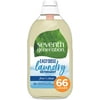 Seventh Generation Laundry Detergent, Ultra Concentrated EasyDose, Free & Clear, 23 oz, 66 Loads (Packaging May Vary)