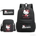thumbnail image 2 of Mochila escolar con estampado 3D de Hello Kitty para niños y niñas, Mochilas escolares para adolescentes, 2 of 4