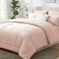 thumbnail image 1 of Cozylux Juego De Edredón Tamaño King Rosa – Juego De Cama De 7 Piezas En Una Bolsa, Juegos De Cama King Con Edredón Acolchado Para Todas Las Estaciones, Sábana Bajera Ajustable, Fundas De Almohada, Co, 1 of 1