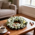 thumbnail image 5 of Easter Wreath Spring Wreaths For Front Door Floral Wreath Year Round Outside Rose Spring Summer With Green Farmhouse Home Indoor Wall Window Wedding Greeny Decorations Utility Easter Door Decorations, 5 of 9