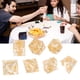 thumbnail image 5 of Resin Dices, Transparent Well Balanced 7pcs Different Shapes Board Game Dices Easy Rolling For Role Playing ANGGREK NO, 5 of 7