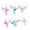 suit, variant on Translucent Hummingbird Tree Ornament with Faceted Detail, Holiday Decor for Seasonal Home Display and Tree Use