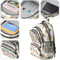 thumbnail image 4 of Corgi and Dog Food Cream Pattern Backpack for School, Cute School Bag with Adjustable Shoulder Straps and Padded Back, 16.9"x12.6"x5.9", 4 of 5