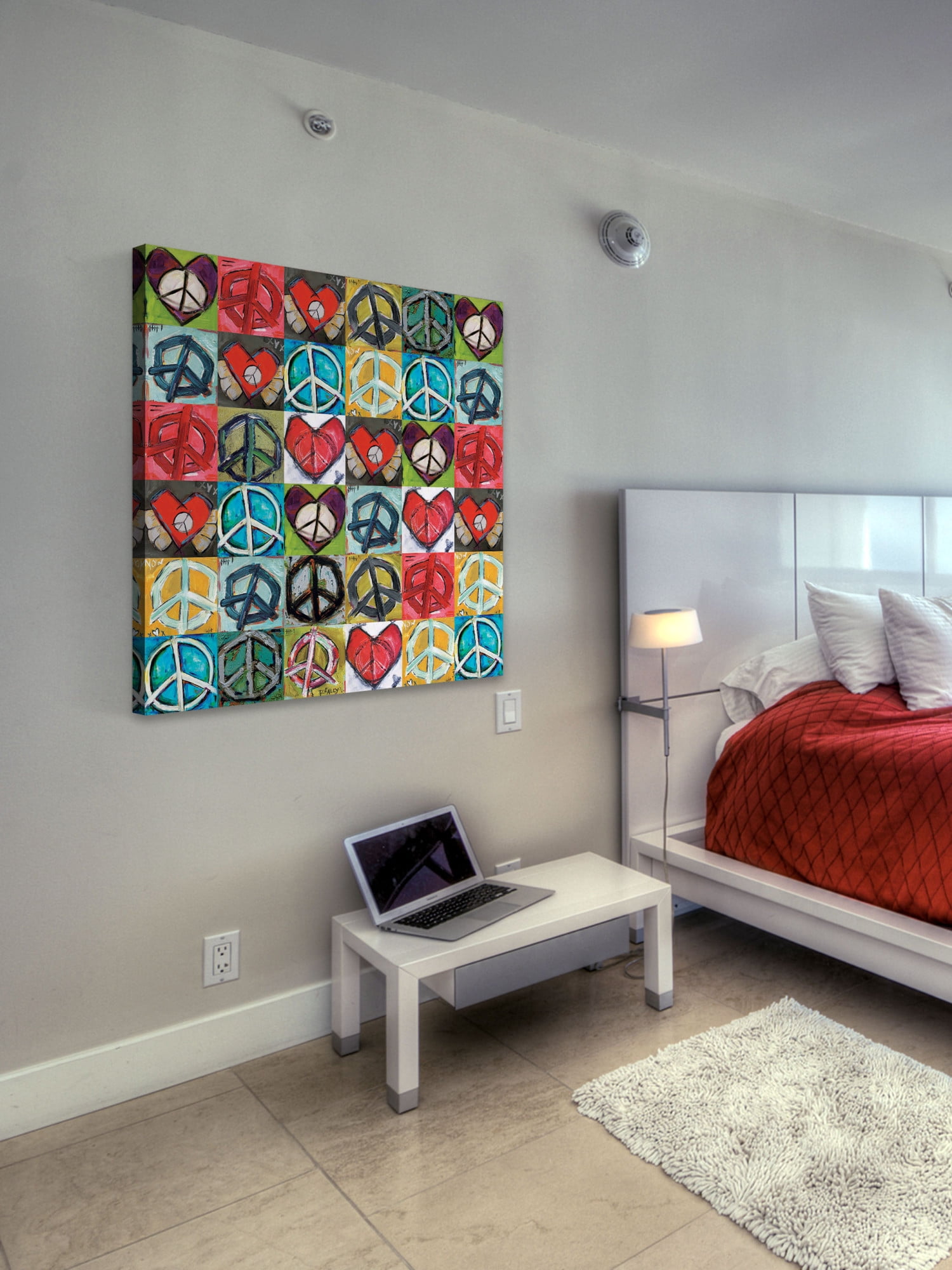 Marmont Hill "Peace Collage" by Tori Campisi Painting Print on Canvas