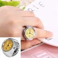 thumbnail image 4 of Ring Watch 8 Color Fashionable Women's Men's Quartz Analog Round Ring Love Watch Unique Shape, Convenient To Wear, Suitable For Different Occasions, 4 of 8