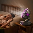 thumbnail image 5 of Led Digital Display Rotatable Desktop Fan, Rechargeable Silent Multi-Speeds Usb Table Cooling Fan For Office Bedroom Travel(8.66*7.09*6.3 in)Purple, 5 of 9