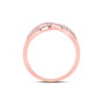 thumbnail image 4 of 10kt Rose Gold Womens Round Diamond Fashion Infinity Ring 1/3 Cttw, 4 of 4