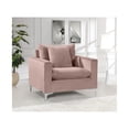 thumbnail image 2 of Velvet Accent Chair - Plush Reading Chair with Pillows, Modern Armchair, Living Room Decor, 2 of 3