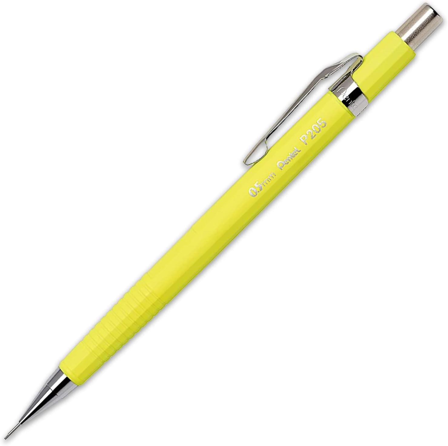 Pentel P205 Series Mechanical Automatic Pencils - 0.5mm - Fluorescent Bright Set - Pack of 4