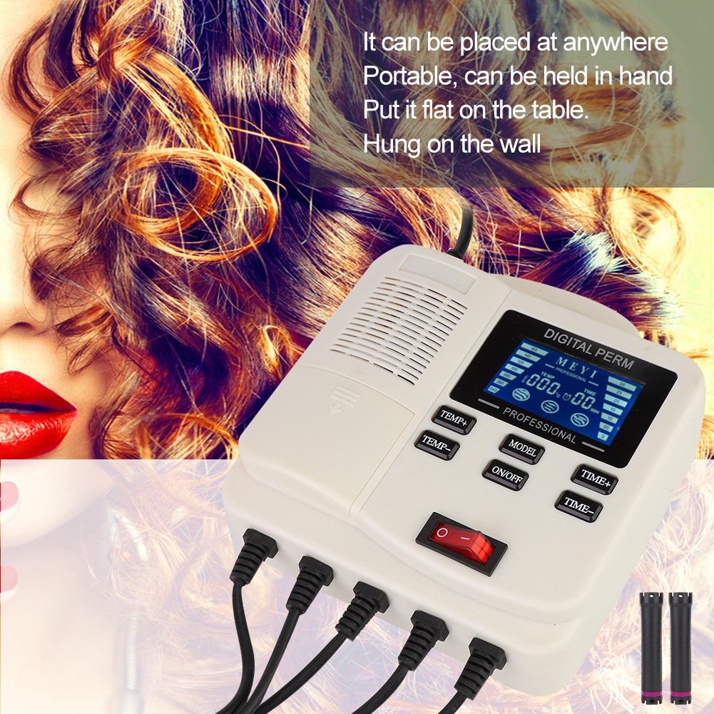 Herwey Small Portable Digital Ptc Heating Hair Perm Machine With