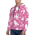 thumbnail image 3 of Fotbe Men's Hoodie with Cute Poodle Dog Pattern - Kangaroo Pocket Pullover Hooded Sweatshirt, Perfect for Daily Wear, Travel, and Home-4X-Large, 3 of 7