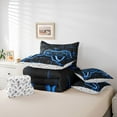 thumbnail image 6 of Castle Fairy Teens Honeycomb Video Game Bedding Comforter Set,Futuristic Full Bedding Set, 6 of 8