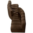 thumbnail image 4 of Meridian Furniture Arc Brown Velvet Modular Sectional, 4 of 7