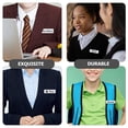 thumbnail image 2 of Miangastore 16pcs DIY Name Badge Blank Students Name Tags Round Corners Name Tags Pin, 2 of 8