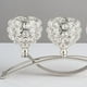thumbnail image 5 of 3 candelabros de cristal para centros de mesa de boda Plata, 5 of 8