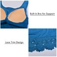 thumbnail image 7 of Tank Tops for Women Basic Camisole with Built in Bra Casual Wide Strap Sleeveless Layer Top for Summer, 7 of 7