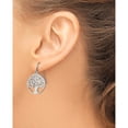 thumbnail image 4 of Stainless Steel Polished Tree Of Life Cut-Out Shepherd Hook Earrings (32.98 X 19.84) Made In China sre1139, 4 of 5