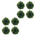 thumbnail image 3 of 8 Pcs Artificial Grass Ball Pendant Green Leaves Balls Fake Grass Ball Decor, 3 of 4