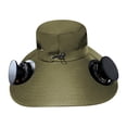 thumbnail image 3 of Sombrero con ventilador solar para exteriores, sombrero tipo cubo para el sol, gorra de pescador con protección solar ajustable. Gris oscuro, 3 of 9