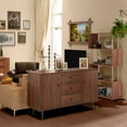 thumbnail image 2 of HOMCOM Kitchen Sideboard with 2 Cabinets 3 Drawers Buffet Table, 2 of 10
