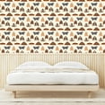thumbnail image 3 of Ambesonne Spring Peel & Stick Wallpaper for Home, Moth Butterfly Colorful Art, 13"x36", Burnt Sienna and Night Blue, 3 of 5