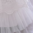 thumbnail image 6 of Tiijoy Newborn Girls Ruffle Flutter Sleeve Lace Dress Wedding Pageant Party Formal Gown, Sizes 0-6M, 6 of 7