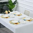 thumbnail image 7 of Coolnut 4PC Place Mats Sunflowers Butterfly Round Placemat Heat-Resistant Placemats Dining Table Mat Circle Shape 15.4" for Kitchen/Dinner/Party/Restaurant Home Decor Gifts, 7 of 7