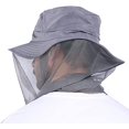 thumbnail image 2 of Head Net Hat - Safari Hat Sun Hat Bucket Hat Fishing Hat with Netting Net Mesh for Men/Women, 2 of 4