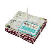 Waverly Inspirations Sewing & Craft Fabric Bundle, 100% Cotton, Cranberry, 18 x 21 in, 5 Pieces
