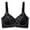 #0129-Black, variant on Women's Adjustable Floral Embroidered Bra, Breathable Thin Wireless Pullover, Sheer Mesh Gathering Rimless Soft Stretch, Lightly Lined Demi Cup Daily Comfort Fit Gift
