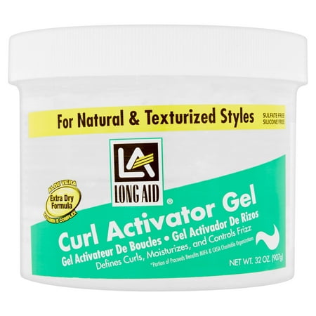 Long Aid® Extra Dry Formula Curl Activator Gel 32 oz. (Best Natural Curl Activator)