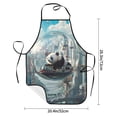 thumbnail image 2 of Pofeuu Panda In Futuristic City Print Aprons with Pockets, Cute Aprons for Kitchen, Cooking, Server, Barber, Chef Apron, 2 of 7