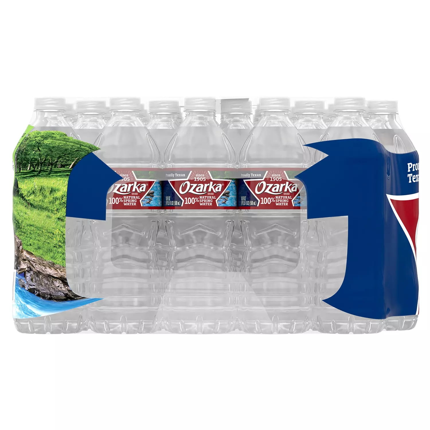 OZARKA Brand 100% Natural Spring Water, 16.9-ounce Plastic Bottles (Pack of 40)