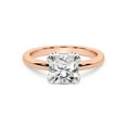 thumbnail image 3 of IGI Certified 2 Carat Radiant Shape Lab Grown Diamond Engagement Ring | 14K Rose Gold | Mabel Petal Solitaire Diamond Ring | FG-VS1-VS2 Quality Friendly Diamonds, 3 of 6