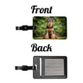 thumbnail image 4 of Airedale Terrier Dog Puppy Photo Faux Leather Travel Luggage Tag, 4 of 7