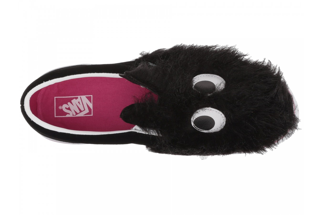 Vans Slip On Friend Party Fur Black Skate Shoes Size 10.5 Kids - image 2 of 3