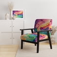 thumbnail image 2 of Designart "Multicolor Swirly Clouds II" Upholstered Modern & Contemporary Accent Chair and Modern & Contemporary Arm Chair - Multiple Color & Pattern, 2 of 7