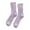 Purple, variant on HNMKIU Soft Thermal Knit Crew Socks For Winter Indoor Comfort Cozy Sleeping Booties And Home Floor Warmth Pink,One Size