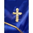 thumbnail image 5 of Doomiva Women's Church Choir Robe Long Sleeve Button A-line Long Maxi Dress Blue 3XL, 5 of 7