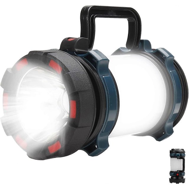 LED Camping Lantern Rechargeable,Portable Lantern Flashlight,5000LM Super Bright Emergency Searchlight for Hurricane,IPX4 Waterproof,Built-in 9800mAh