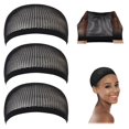 thumbnail image 2 of Crochet Wig Caps, Black Mesh Caps for Wigs, 3 count, 2 of 7