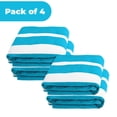thumbnail image 3 of Superior Cabana Cotton Towel/ Chaise Lounge Chair Cover Set of 4, Turquoise, 3 of 9