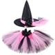 thumbnail image 3 of Falda tutú de bruja para niñas pequeñas, mullida, negra y rosa, para fiestas, bailes, disfraces de Halloween, 3 of 5