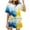 Multicolor, variant on Chbgutlmr Summer Outfits for women 2 Piece Crewneck Short Sleeve Tops Elastic Waist Shorts Tie-Dye Comfy Lounge Sets